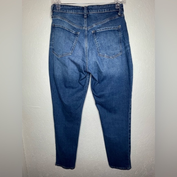 Women’s Old Navy Distressed Patchwork High Rise Tall Straight Leg Jeans Size 10 - Picture 6 of 9